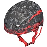 RXD-7000 Skaterhelm Fahrrad BMX Mountainbike MTB Freeride Skater für Kinder, Damen, Herren Helm, Farbe:Rot, Größe:S (55-56)