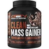 Clean Weight Gainer - 3 kg - Mit komplexen Kohlyendrate & Protein - Ideal für die Massephase - Pulver zum Masseaufbau und Zunehmen - Chocolate Geschmack