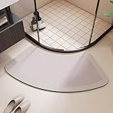 Rutschfeste Duschmatte aus Kieselsteinen, schnell trocknend und wasserabsorbierend, Badematte für Badezimmer, Küche, WC, große Größe