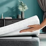 WENDRE Kaltschaum Matratzentopper 180x200cm – Fester Topper für Matratzen & Betten – 7cm Stützend & Atmungsaktiv – Matratzenauflage mit Waschbarem Bezug – Matratzen Topper mit Anti-Rutsch-Unterseite