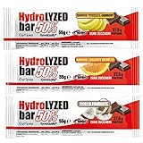 HYDROLYZED BAR 50% [Riegel à 55 g] - Eiweißriegel ohne Zucker (Fondent-Nuss, Box mit 24 Riegeln)