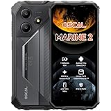 OSCAL Marine 2 Outdoor Handy Ohne Vertrag 2025, 11000mAh 12GB+64GB/2TB, Android 15 Outdoor Smartphone, 6.56' HD+ 90Hz, 16MP+8MP AI Kamera Baustellenhandy, IP69K Wasserdicht, Dual SIM 4G/NFC/OTG/GPS