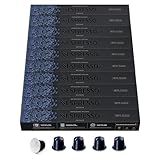 NESPRESSO ORIGINAL Kazaar, Dunkle Röstung, Kompatibel mit ORIGINAL Kaffeemaschinen, Kapsel Set aus 100 Kaffeekapseln