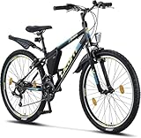 Licorne Bike Guide Premium Mountainbike in 26 Zoll Fahrrad für Mädchen Jungen Herren und Damen - 21 Gang Schaltung (bei 20 Zoll 18 Gänge)