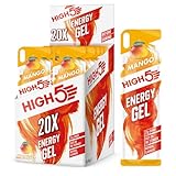 HIGH5 Energy Gel, Energie-Gel im schnell zu öffnenden Portionsbeutel, mit natürlichem Fruchtsaft | (orange, 20 x 40g)