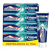 Odol-med3 Extreme Fresh Zahnpasta für langanhaltende Frische, 4x75ml