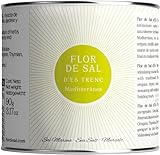 Gusto Mundial Flor de Sal d’Es Trenc Mediterranea Salz 90g | unbehandeltes, naturbelassenes Meersalz aus Mallorca | Mit mediterranen Kräutern