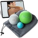 Bomb-Ball Original Massage Ball Set - Faszien + Lacrosse Bälle für ultimative Muskelentspannung, Selbstmassage, Faszientraining + Triggerpunkt Therapie…