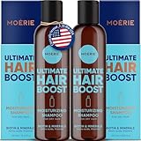 Moerie Ultimate Hair Growth Shampoo – For Longer, Thicker, Fuller Hair - Vegan Friendly Volumizing Hair Products – Paraben & Silicone Free – All Hair Types – Reverse Hair Loss – Moisturizing, 2 pack