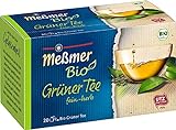 Meßmer Bio Grüner Tee | fein-herb | 20 Teebeutel | Vegan | Glutenfrei | Laktosefrei