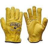 Winterhandschuhe Leder Arbeitshandschuhe Schutzhandschuhe Gefüttert (Kork-1) (10)