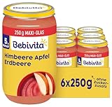 Bebivita Früchte Apfel-Erdbeere-Himbeere, 250g 6er Pack (6x250g)