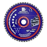 Kreissägeblatt Metall 254mm 30/25.4/15.875MM|50T TCT Metallkreissägeblatt zum Schneiden von Stahl, Aluminium, Kupfer, Metall Baustahl, für Kreissäge und Kappsäge | Metallsägeblatt