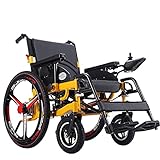 Wheelchairs for Adults, Rollstühle Klappbarer Elektrorollstuhl Klappbarer Älterer Leichter Roller Geschwindigkeitsverste