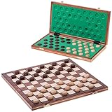 Square - Damespiel - 100 Feld - Dame Set aus Holz - Brett 40 x 40 cm