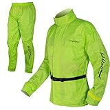 A-Pro Wasserdichte Regen Jacke und Hose Anzug Kombi Hoehe Sichtbarkeit Fluo XL