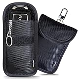 EXOSFER – Keyless Go Schutz für Autoschlüssel, RFID-Blocker Schlüsseletui, Faraday-Tasche, Diebstahlschutz bei Relay-Angriffen, NFC-Kartenschutz, Ripstop Small, 2er-Set