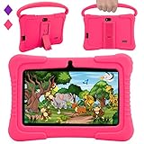 Veidoo Kinder-Tablet-PC, 7-Zoll-Tablet mit 2GB RAM 32GB,1024 * 600 IPS-Bildschirm, Premium-Elternkontrolle iWawa App, Rosa
