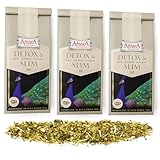 Apsara Premium Detox & Slim Kräutertee – 150g (3 x 50g) Loser Tee – Natürlicher Entschlackungstee mit Mate, Brennnessel & Eisenkraut – Detox Tee für Stoffwechsel & Wohlbefinden