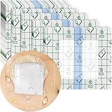 Wasserdichtes Duschpflaster mit nicht klebendem Pad, heilender wasserdichter transparenter Verband, Tattoo-Second-Skin-Medizinband für Sport, Duschen (10 x 12) cm