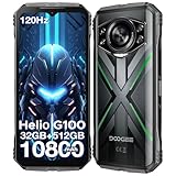 DOOGEE S Cyber Pro Outdoor Handy 32GB+512GB(2TB), 50MP+32MP+Nachtsehen 20MP Outdoor Smartphone Ohne Vertrag Android 14, 6.6' FHD+ 120Hz, 10800mAh/33W Baustellenhandy, IP68/ NFC/ 4G Dual SIM/OTG/GPS