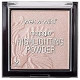 Wet n Wild, MegaGlo Highlighting Powder, hochpigmentiertes Highlighter Puder mit ultra schimmernden Finish und leicht zu mixende Formel, weicher und strahlender Effekt, Blossom Glow