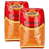 Suntat - Orientalische Rote Linsen aus der Türkei im 2er Set à 1 kg je Packung (2 kg)