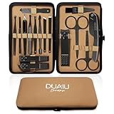 DUAIU Maniküre Set,16-Teiliges Nagelknipser Maniküre Pediküre Set