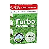 Pronto Seed Rasensamen – 1,4 kg Premium-Qualität, 84 m2 Abdeckung für Nachsaat – schnell wachsende und strapazierfähige Grassamen – auf DE-Klima zugeschnitten – Defra-zugelassen