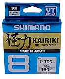 Line Kairiki 8 150 m 0,10 mm 6,5 kg Steel Gray