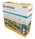 Gardena Micro-Drip-System Tropfbewässerung Set Balkon (15 Pflanzen): Starter-Set sofort einsatzbereit, wassersparendes Bewässerungssystem, einfache & flexible Verbindungstechnik (13401-20)