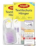 Aeroxon Textilschutz Hänger 2x3 - Mottenschutz für Kleiderschrank, Wirksamer Mottenschutz von Textilien und Geweben vor Kleidermotten für bis zu 3 Monate, Mottenfalle kleidermotten mit Lavendel duft