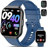 Smartwatch Herren Damen mit Telefonfunktion, 1.96' Fitnessuhr Damen, 110+ Sportmodi IP68 Wasserdicht Sportuhr, Smart Watch mit Herzfrequenz, SpO2, Schrittzähler, Schlafmonitor, Uhr für iOS/Android