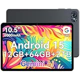 TABWEE 2025 Newest Tablet 10 Zoll Android 15 Quad-Core mit 14GB RAM+64GB ROM (TF 2TB), 6000mAh, 5G WiFi Tablet, Bluetooth5.0, Type-C