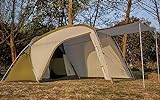 EVER ADVANCED Zelt 1-2 Personen Camping mit Vorzelt, Kuppelzelt 3000mm Wasserdicht mit Überdachung für Motor- und Fahrrad, Alu Stange, Kleines Packmaß, Wurfzelt für Camping, Fahradreisen, Trekking