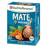 Bad Heilbrunner Kurkuma+ Mate Tee - im Filterbeutel - Mate & Kurkuma - klassischer Mate Tee aus Südamerika mit Kurkuma - harmonisches Geschmakserlebnis - Gesundheit (5 x 15 Filterbeutel)