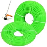 2,0 mm Nylon Mähfaden, 100m Runde Trimmerschnur Starke Trimmerfaden für Rasentrimmer Gartentrimmer, Rasentrimmer (Grün)