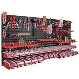 botle 178 x 78 cm Wandregal 30 Sichtlagerkästen Deckel Werkzeughalter Stapelboxen Werkstatt Werkbank
