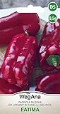 WegAna Paprika Fatima Samen 0,5g Süße Mittelfrühe Sorte Robuste Gemüsesamen Gemüse Samen Anzucht Saatgut für Gewächshaus Paprikasamen
