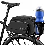 LEICESTERCN Fahrrad Gepäckträgertasche,11L Gepäckträgertasche Multifunktionale mit Regenschutz,wasserdicht & reflektierend,Outdoor Reiten Tragetasche
