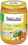 Bebivita Gemüse Feines Gemüse-Allerlei, 6er Pack (6 x 190 g)