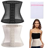 KASURE 2-teiliges Set Waist Trainer Damen, Bauchdeckenstraffung Korsett Damen, Bauchgurt nach Geburt für eine schlankere Taille und einen schlankeren Bauch (M-Code)