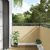 ShGaxin Garten-Sichtschutz Creme 1000x90 cm PVC, Zaun Sichtschutz, Sichtschutzstreifen, Balkon Sichtschutz, Zaun Garten, Balkonsichtschutz, Balkon Zubehör - 4005450