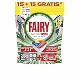 Fairy Platinum PLUS - Spülmaschinentabs All-In-One 30 Kapseln Zitrone, Lemon Geschirrspültabs, Geschirrspülmittel Tabs