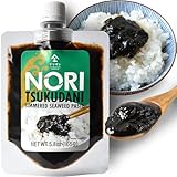 YAMASAN KYOTO UJI Japanische Nori Tsukudani – gekochte Algenpaste, umami und süß, vegan, fettarm, vielseitige Würzpaste für Reis und verschiedene Gerichte, hergestellt in Japan, 165g