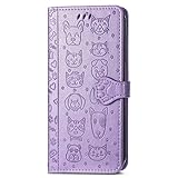 BAIDIYU Hülle für Samsung Galaxy A71 5G Handyhülle, Kartensteckplätze, Ständerfunktion, Luxus PU Leder Brieftasche Flip Folio Cover, Hülle für Samsung Galaxy A71 5G.(Lila)