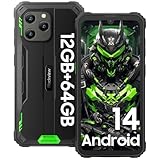 Blackview BV5300Pro Rugged Smartphone Android 14 Unzerstörbares Telefon, 6580mAh, 12GB+64GB/1TB erweiterbar, wasserdichtes Handy IP68/IP69K HD+ 6,088', 13MP+8MP, NFC/Face ID/OTG/GPS/3 SIM Slots