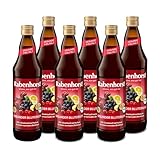 RABENHORST Gesunder Blutdruck BIO 6er Pack (6 x 700 ml) - Rote Bete-Mehrfruchtsaft mit Kalium für einen normalen Blutdruck