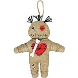 shoperama Voodoo Puppe aus Jute Priester Kostümzubehör Rache Ritual Magie Voodoopuppe
