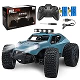 Kizeefun Ferngesteuertes Auto, 2.4Ghz 1/20 RC Auto Geländewagen 20 km/h Alle Gelände, Elektrisches Spielzeug, Offroad mit 2 AKKU 50min Spielzeit und LED Scheinwerfer, Geschenk für Kinder